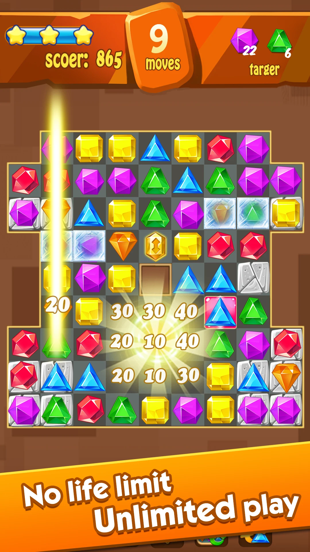 Jewels Classic - Crush Jewels screenshot